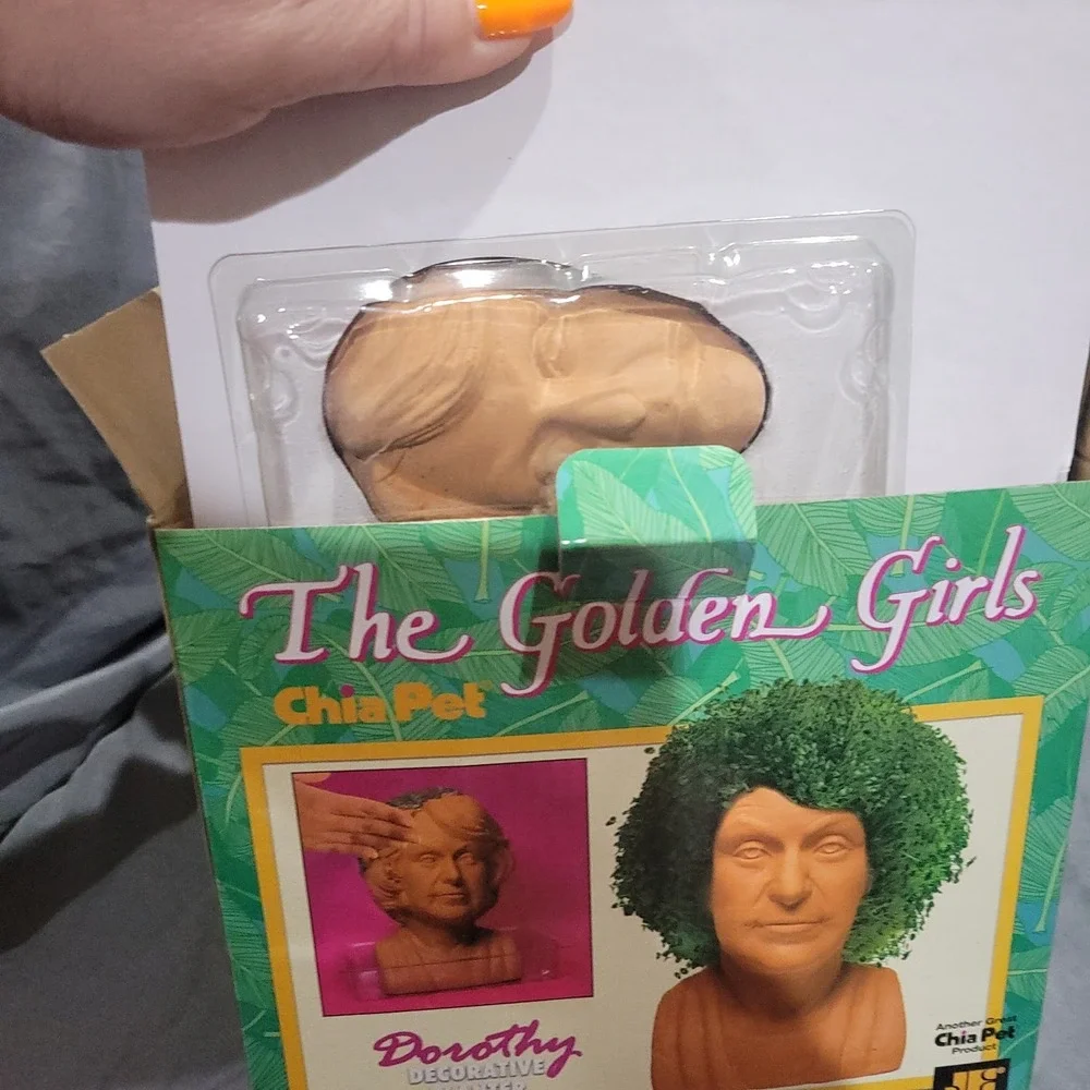 Golden Girls Chia Pet Dorothy Decorative Pottery Planter